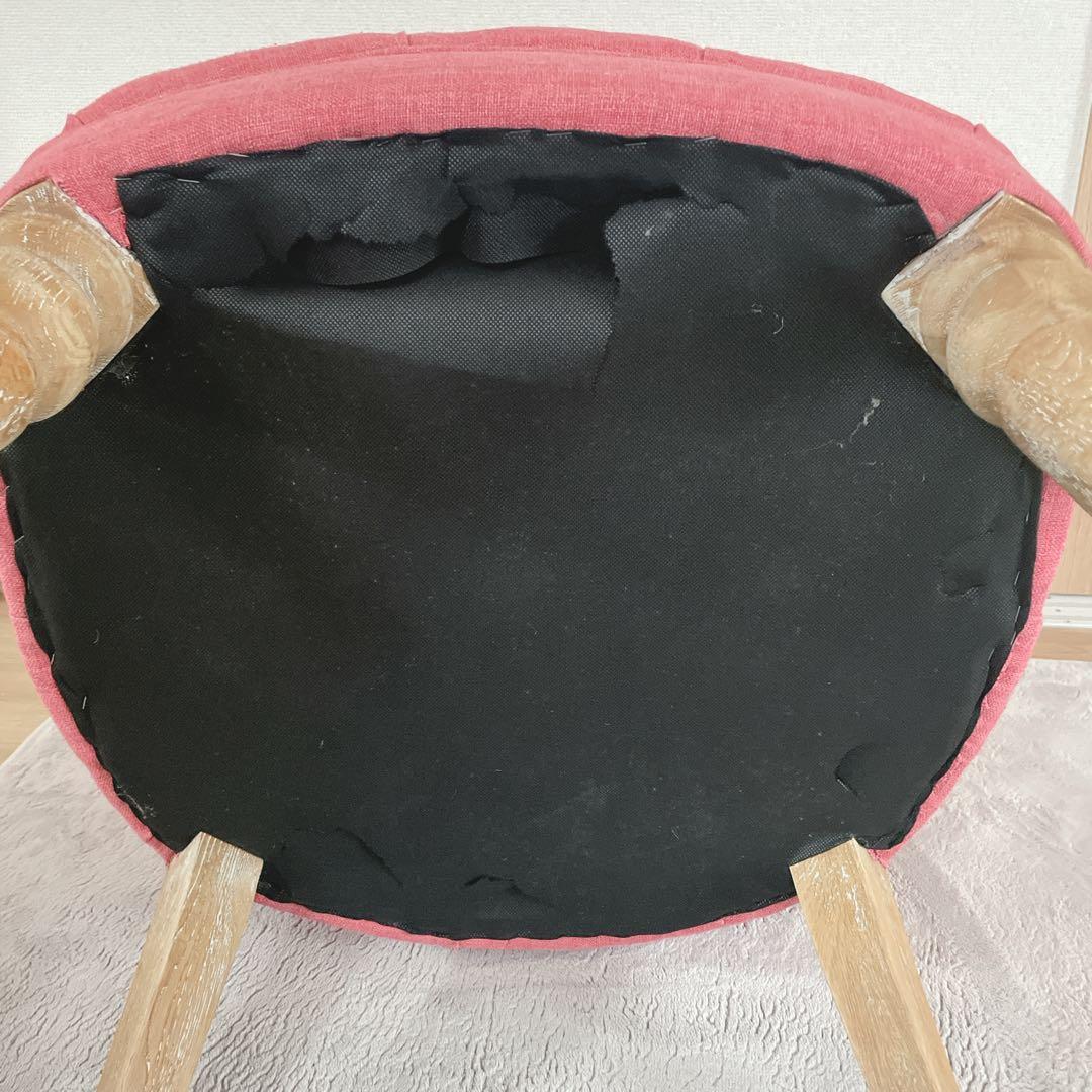 ラムズゲイトチェア 1人掛けソファ　リネン　ダスティピンク