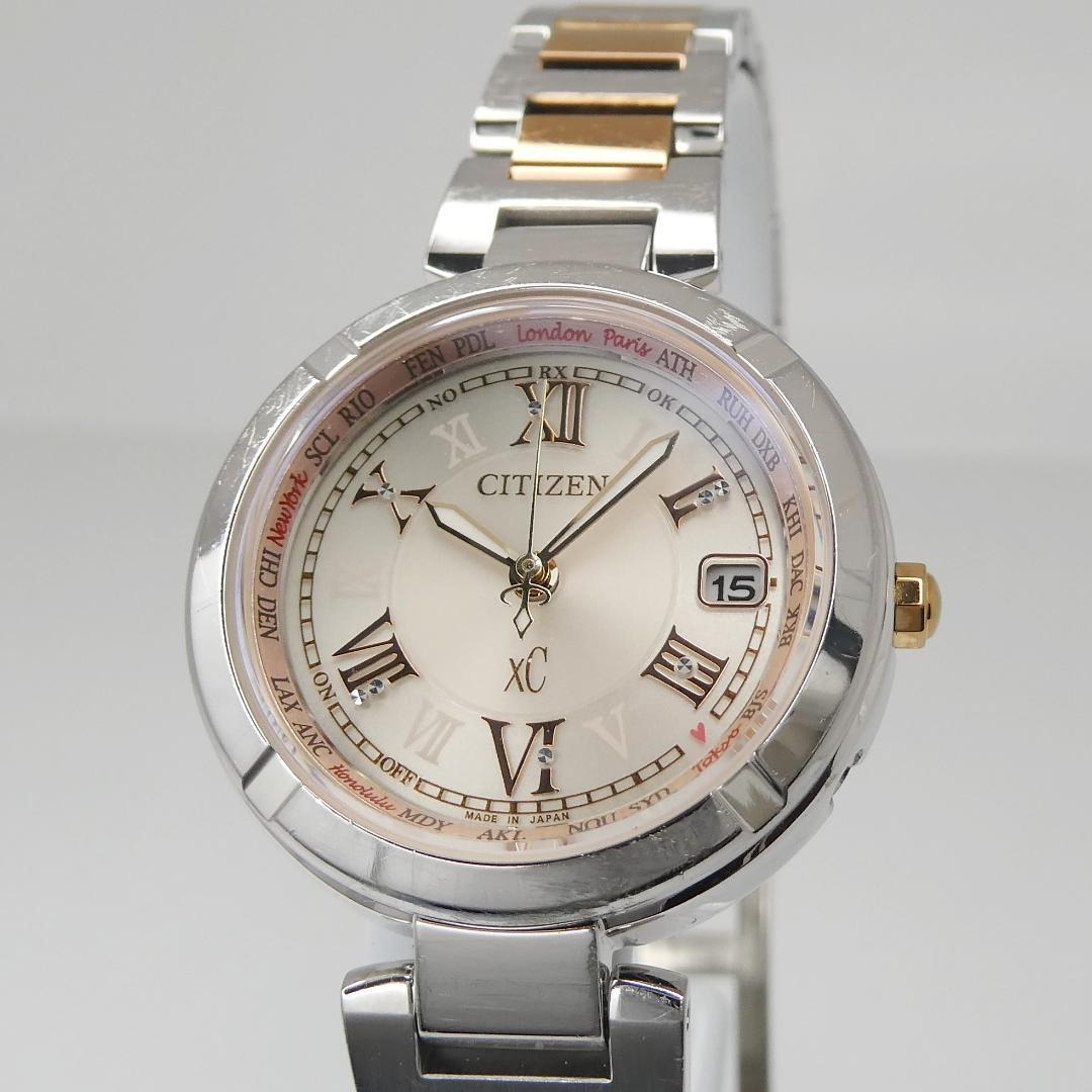 ✴良品稼働品 シチズン xC ハッピーフライト 電波ソーラー チタン 15㎝