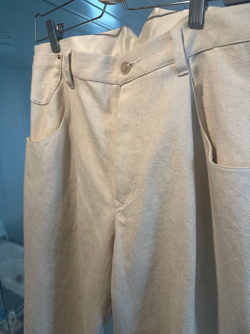 パンツ URUTOKYO COTTONHEMP 1TUCK PANTS 3