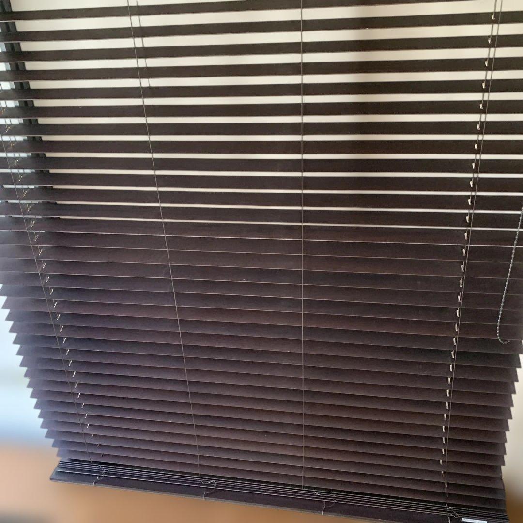 ウッドブラインド　　タチカワ メーカー品　ダークブラウン