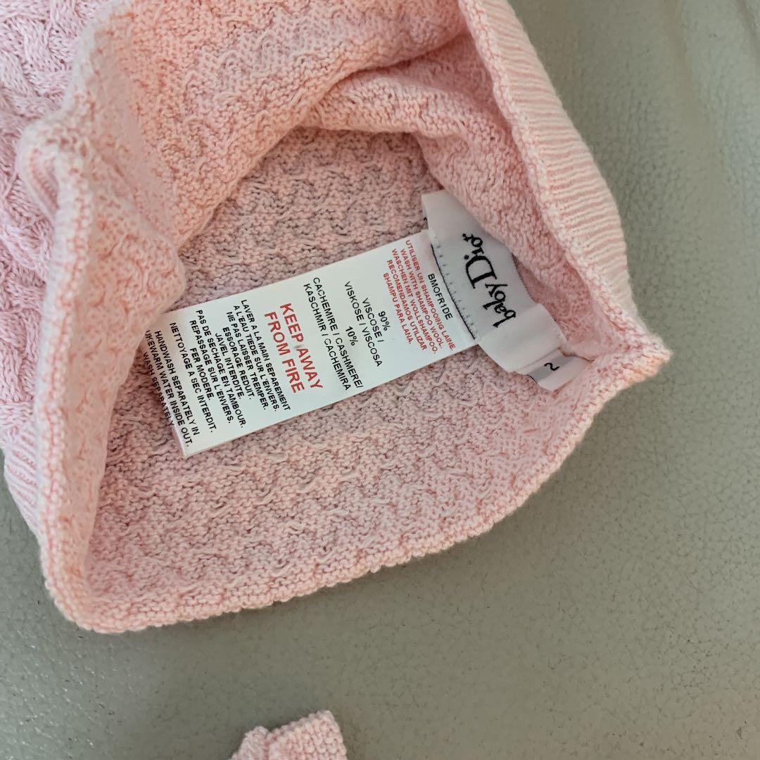 ディオール　お祝い　新品　キッズ　ベビー　帽子　マフラー　手袋　セット