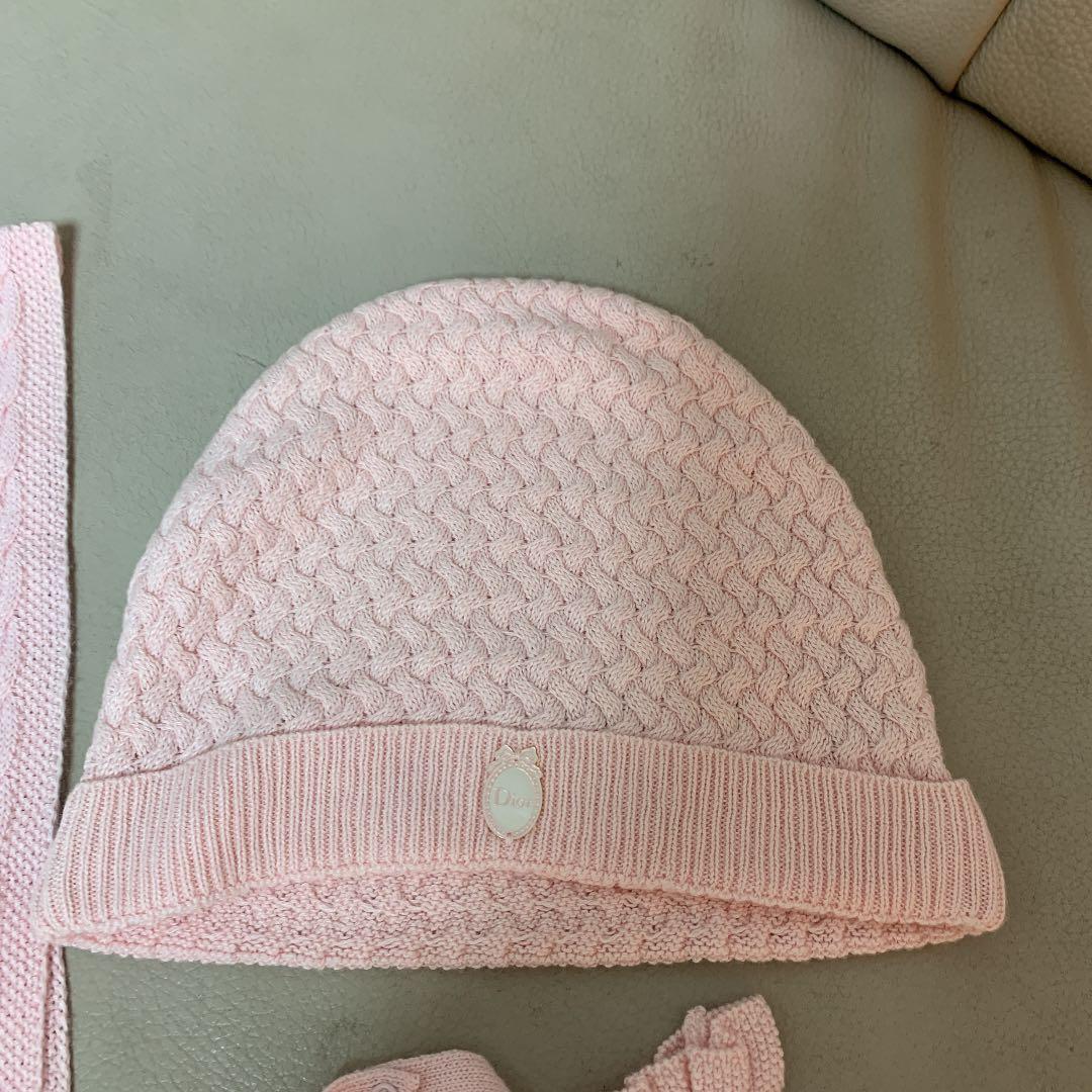 ディオール　お祝い　新品　キッズ　ベビー　帽子　マフラー　手袋　セット