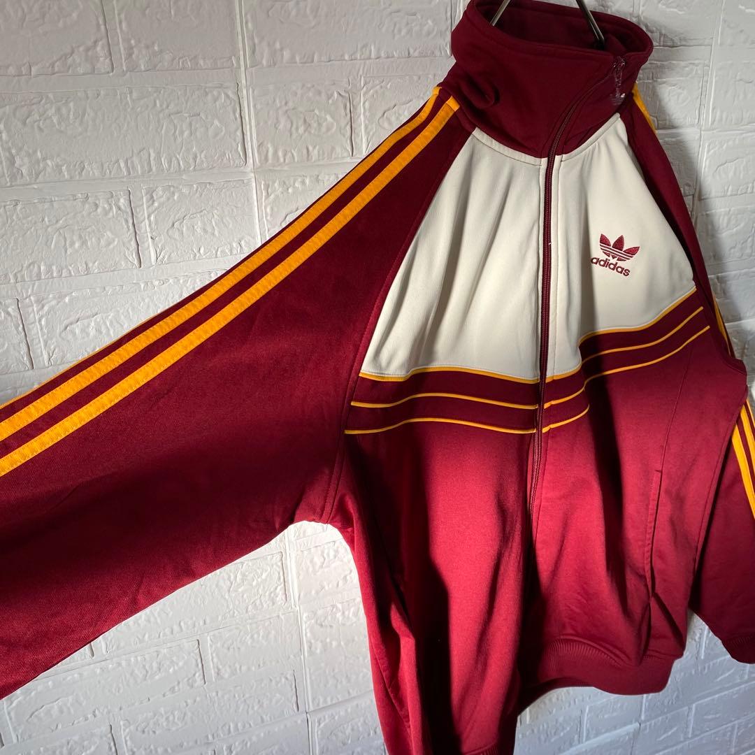 アディダス　超好配色　マルチカラートラックジャケット　ハイネック