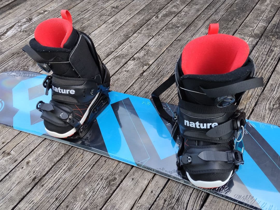 子供用 スノーボード3点セット DUB 118cm ビン BOAブーツ 21cm