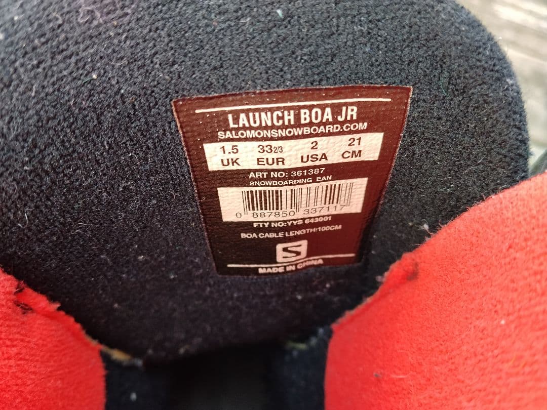 子供用 スノーボード3点セット DUB 118cm ビン BOAブーツ 21cm