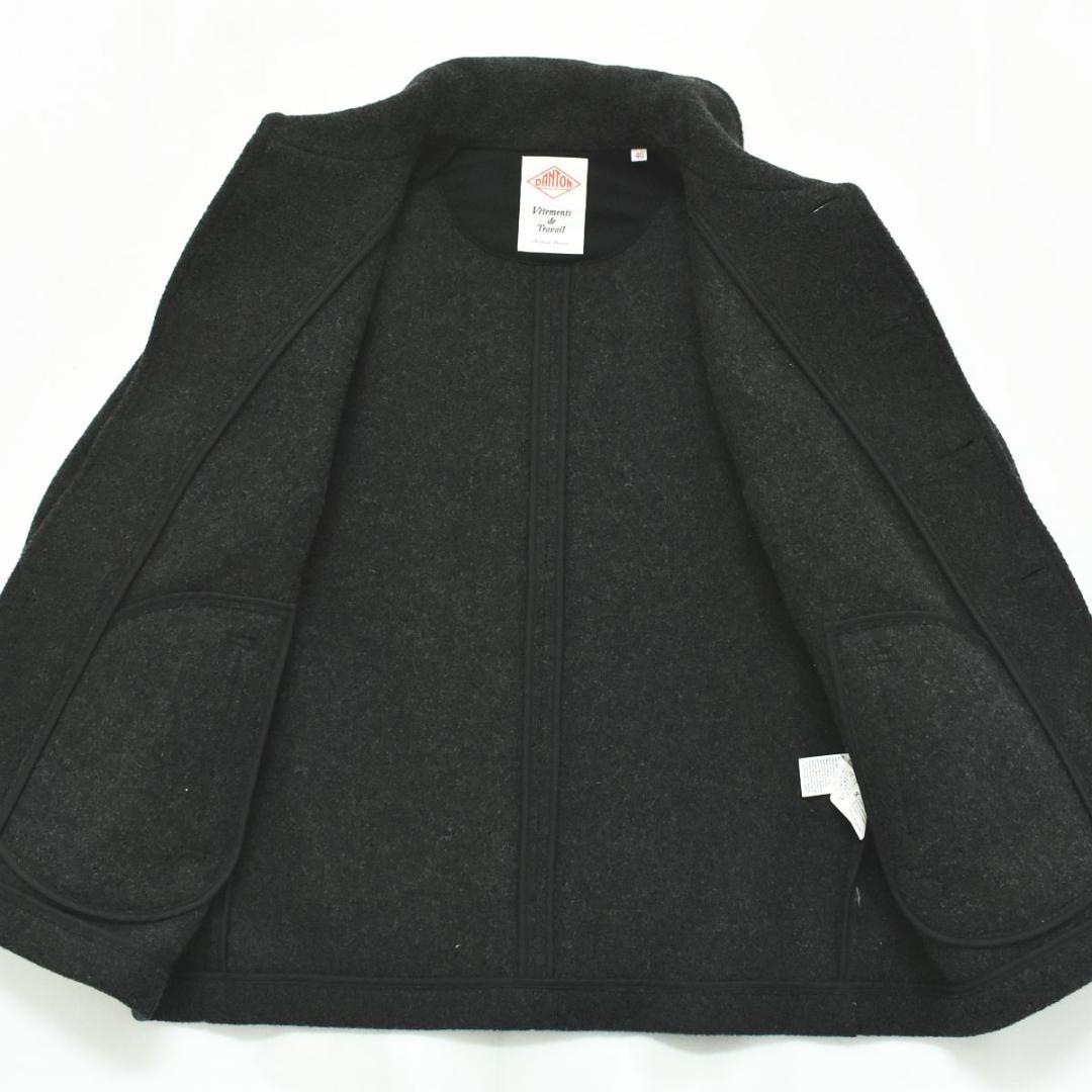 【美品】ダントン DANTON ウール パイル ラウンドカラー ジャケット 40