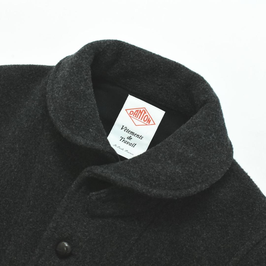 【美品】ダントン DANTON ウール パイル ラウンドカラー ジャケット 40