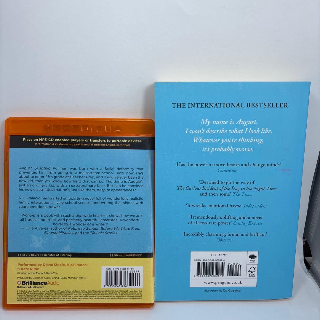 Wonder R.J. Palacio 英語版　mp-3オーディオブック付き