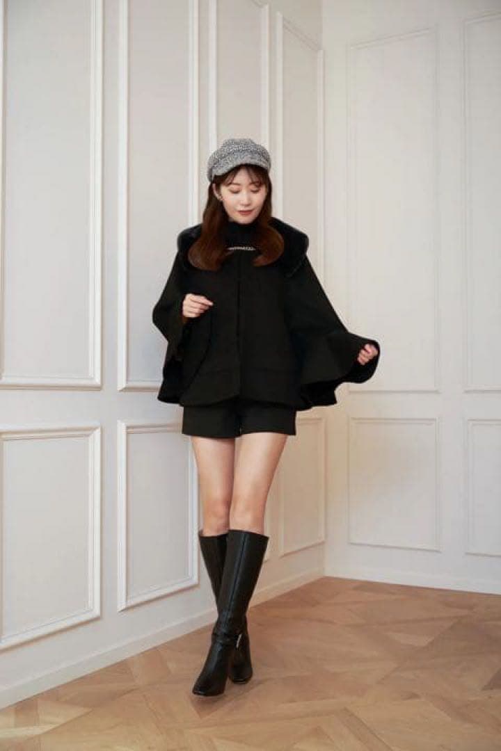 【最終値下】Convertible Faux Fur Tippet Coat