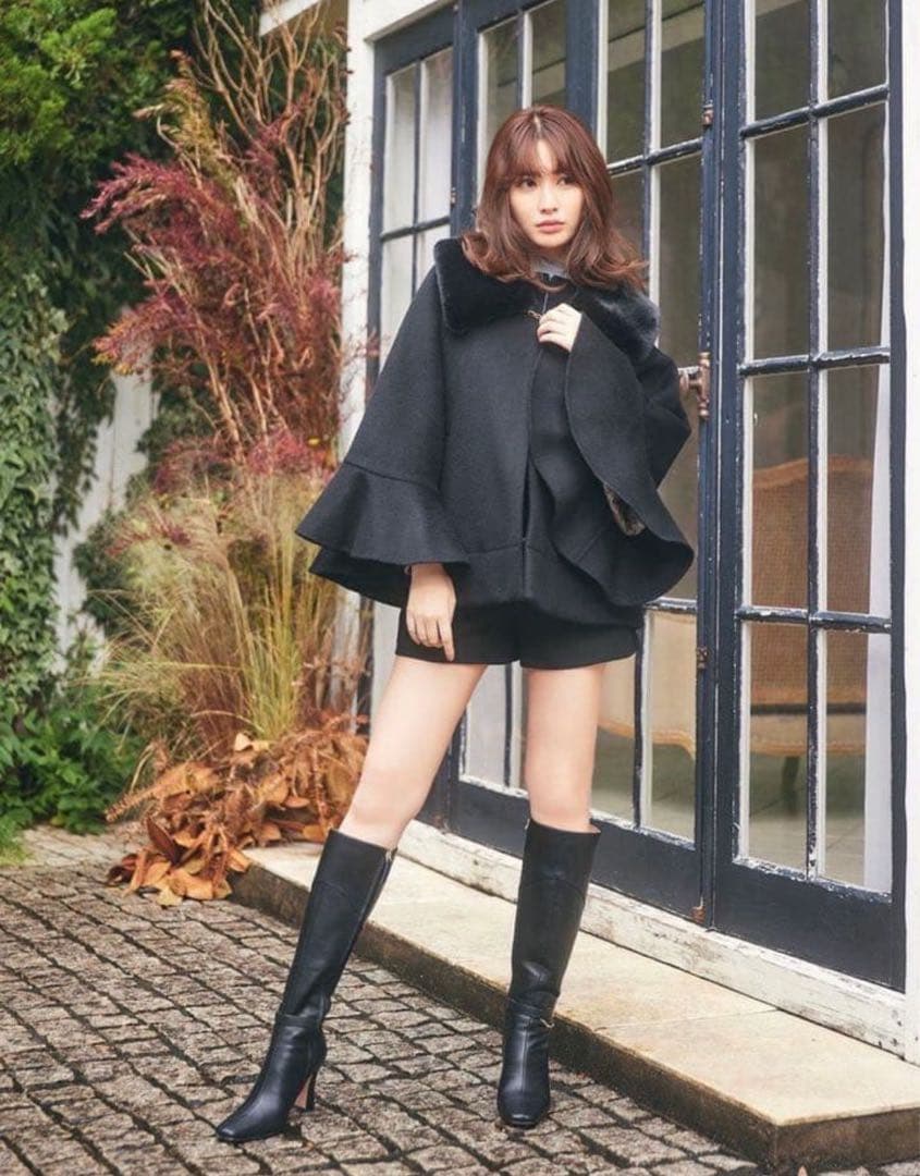 【最終値下】Convertible Faux Fur Tippet Coat