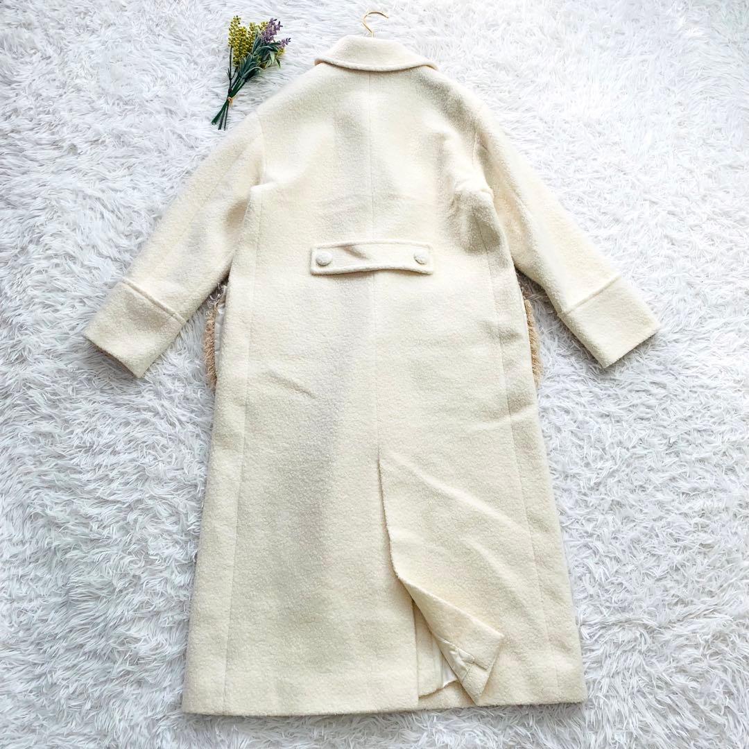 【極美品】leur logette ロングコート　ホワイト　2way