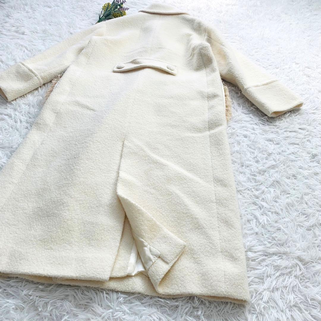 【極美品】leur logette ロングコート　ホワイト　2way