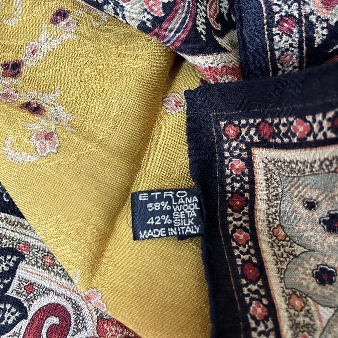 ETRO ペイズリー柄 135cm角 大判