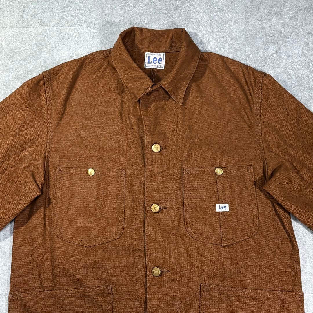 【未使用品級】Lee リー ブラウンダック カバーオール ワーク レイルロード