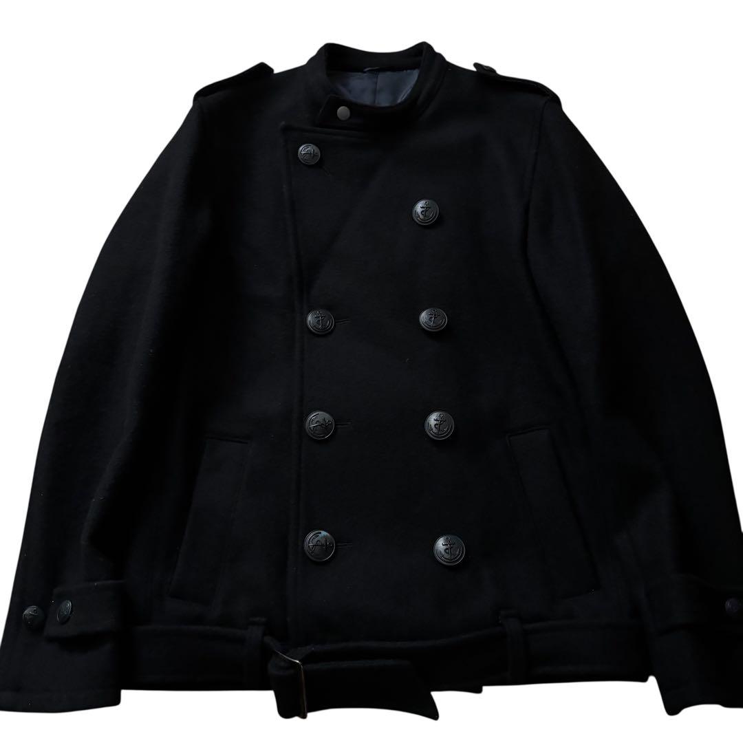 archive wool napoleon jacket y2k 黒