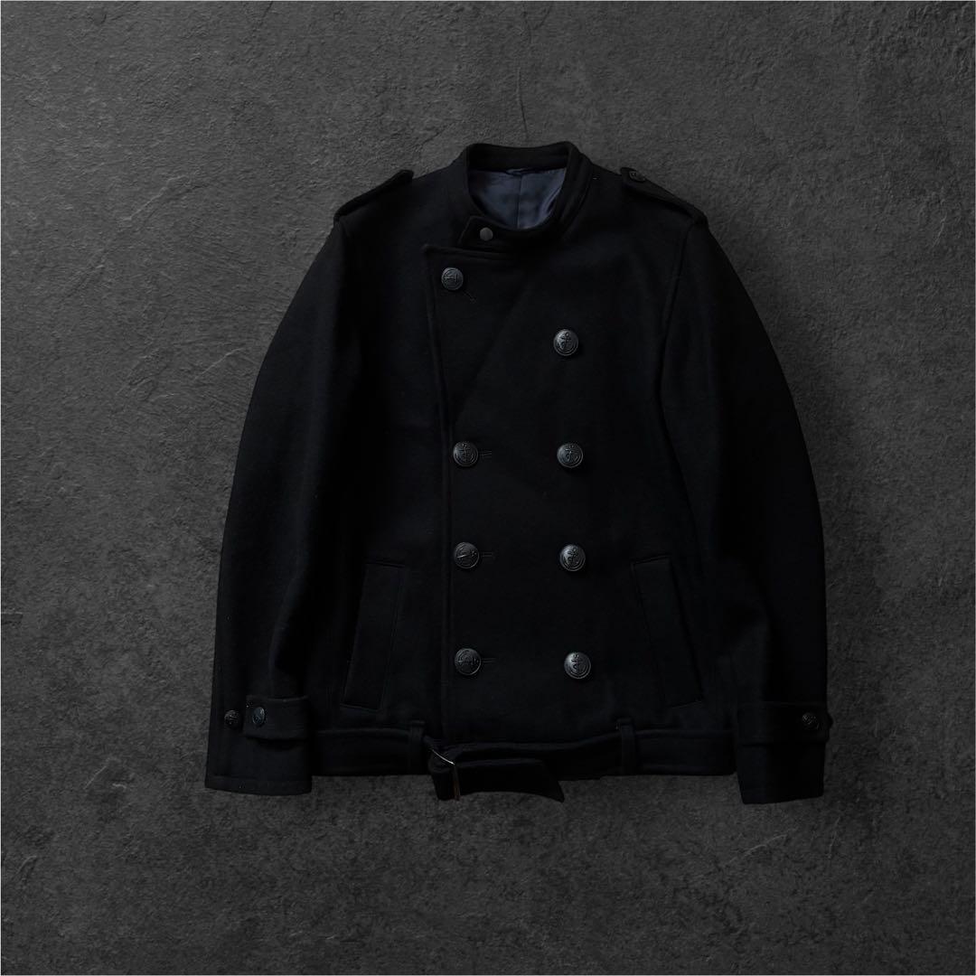 archive wool napoleon jacket y2k 黒