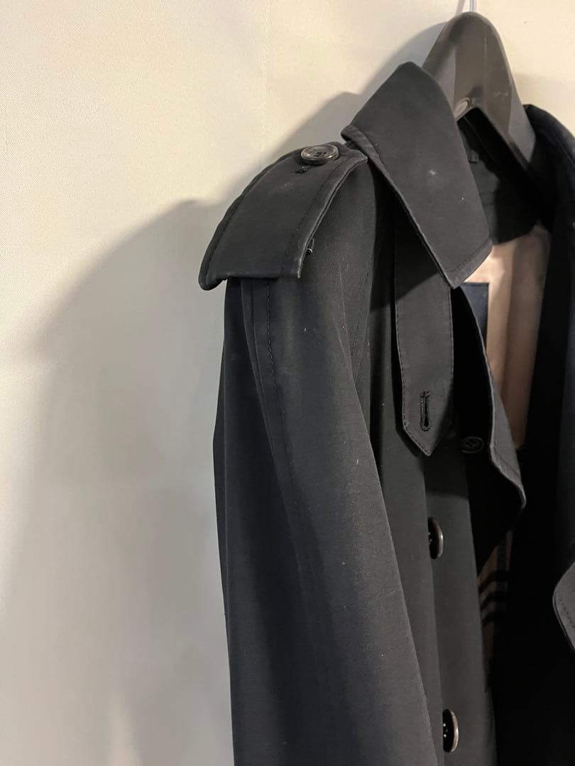 BURBERRY バーバリー 定番 ブラック トレンチコート 38