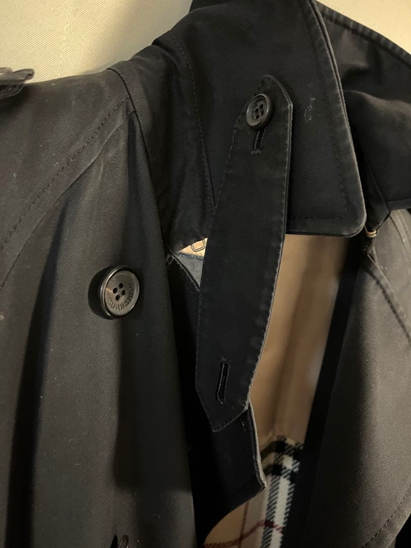 BURBERRY バーバリー 定番 ブラック トレンチコート 38