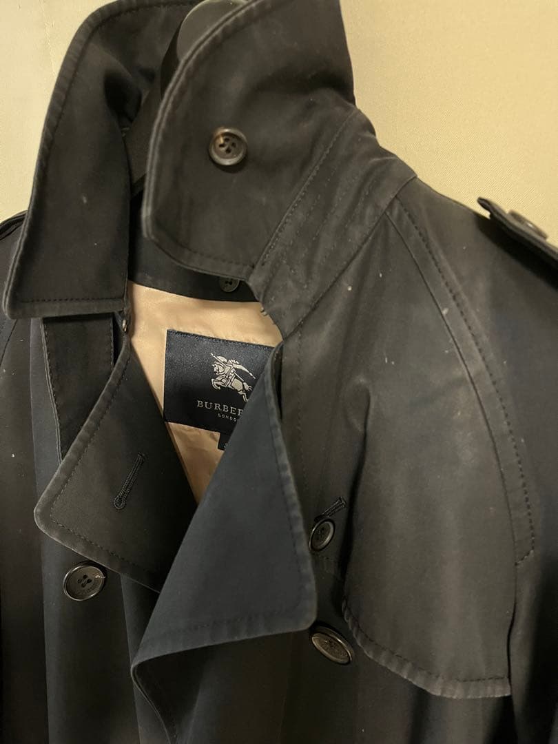 BURBERRY バーバリー 定番 ブラック トレンチコート 38
