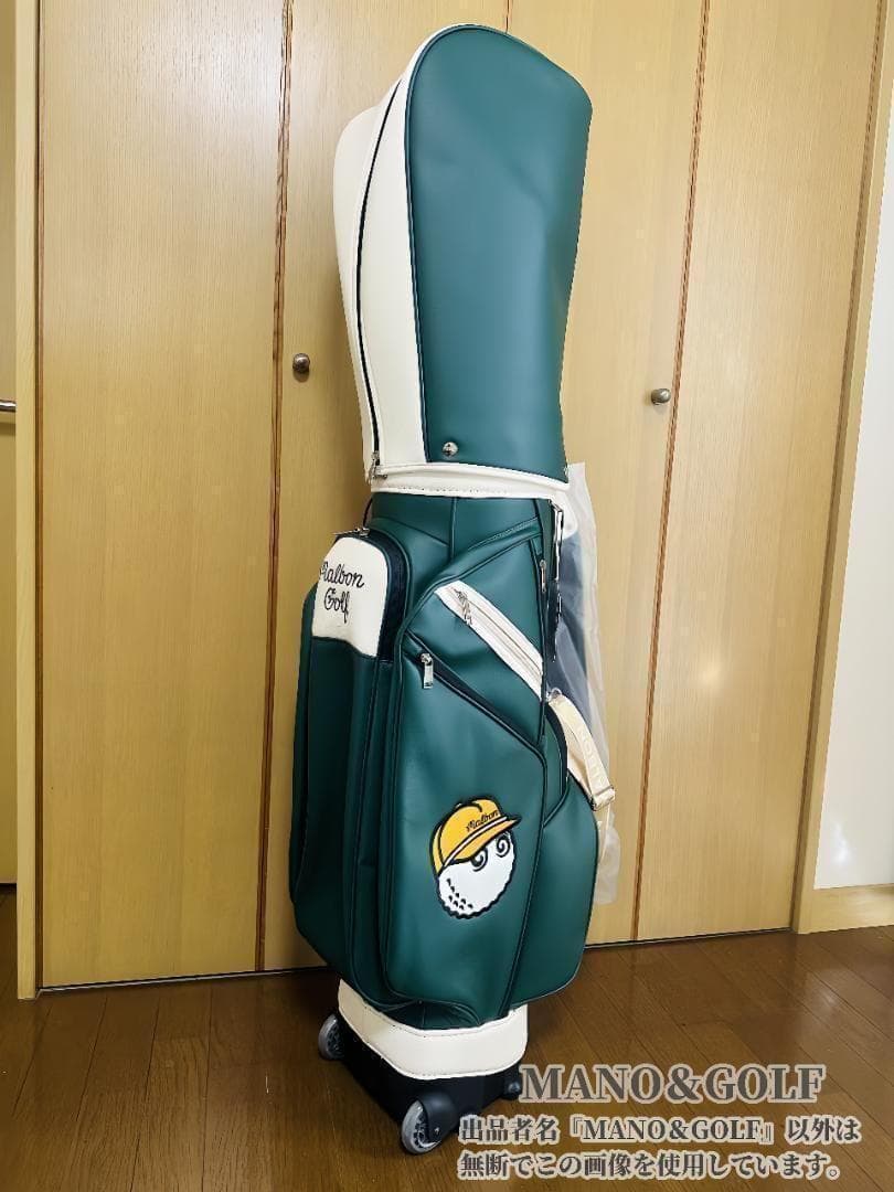 即日発送 マルボンゴルフ キャディバッグ キャスター付き Malbon 緑色LL