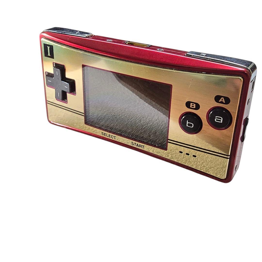 【美品】任天堂 ゲームボーイミクロ ファミコンカラー マリオ20周年記念