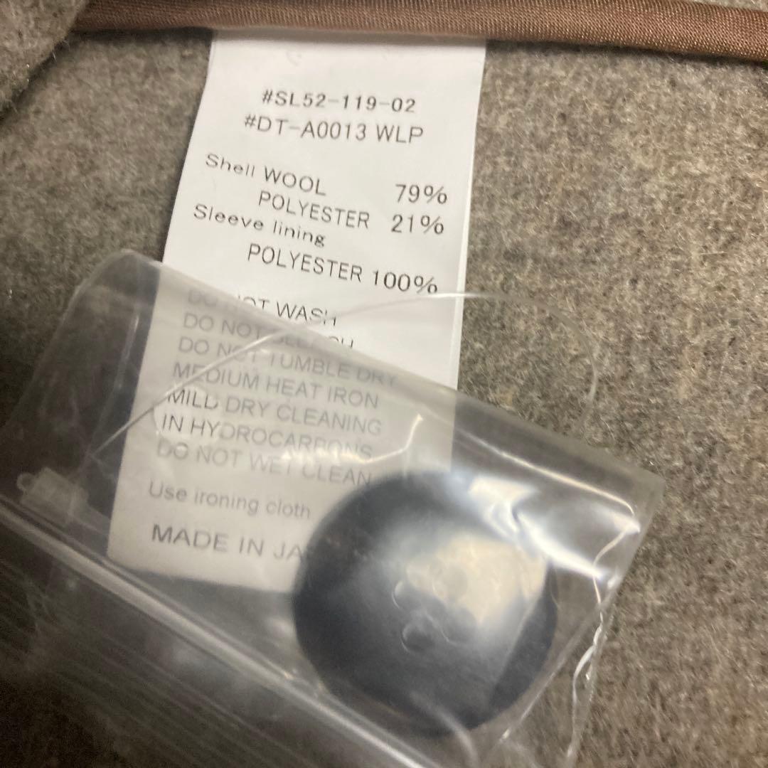 新品未使用　DANTON ダントン　ウールカラーレスジャケット　36