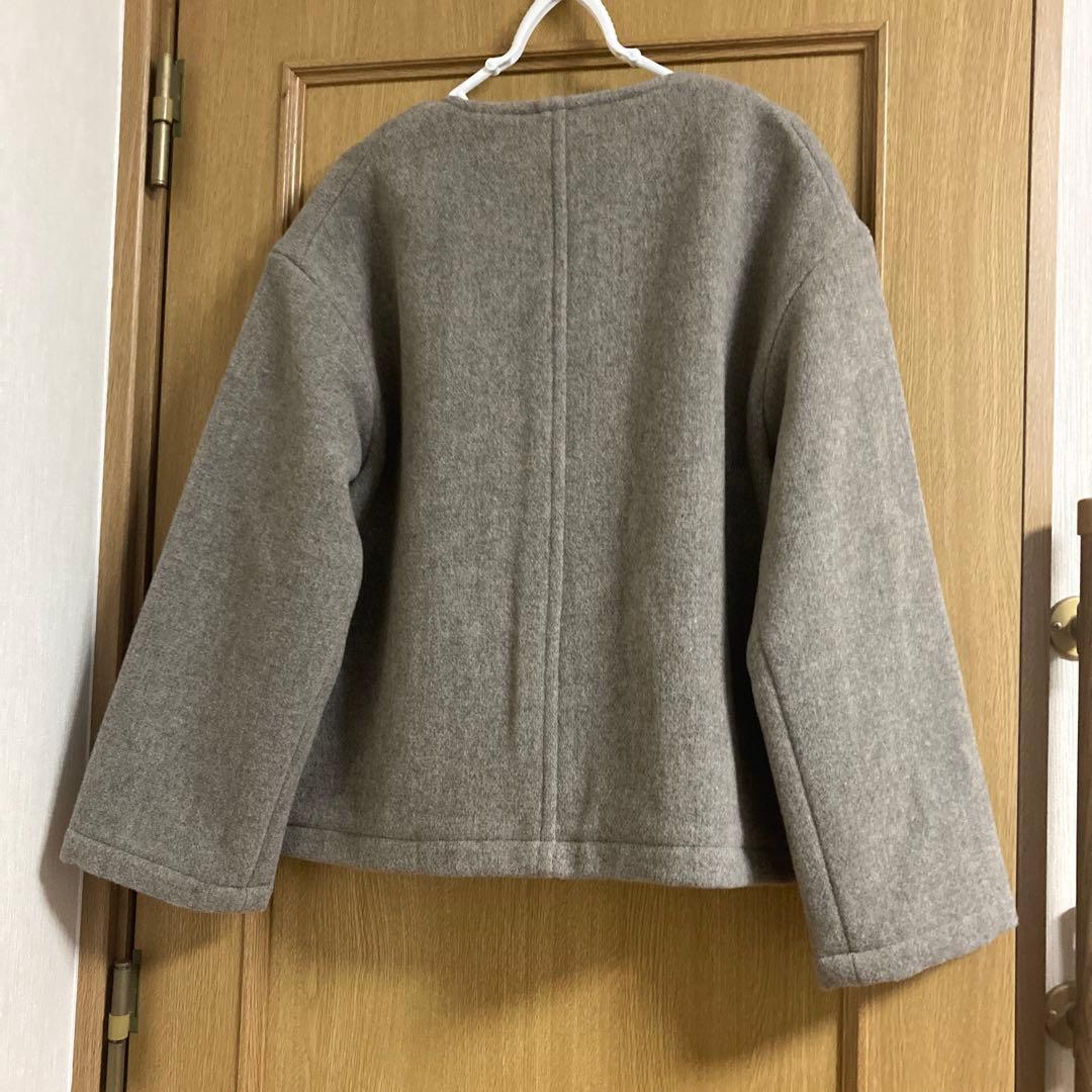 新品未使用　DANTON ダントン　ウールカラーレスジャケット　36