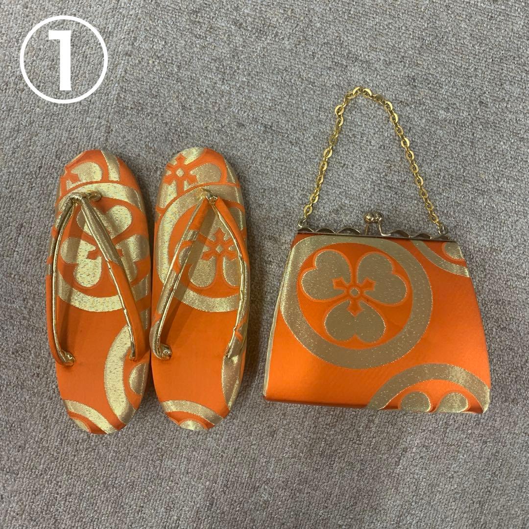 おまとめ512agu4,511agu28,帯,小物類,草履&バッグ□七五三 7歳