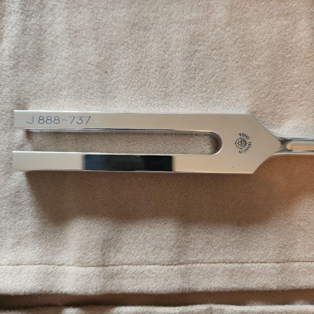 【美品】MIチューナー 音叉　528Hz / 888Hz　ハンマー付　ニチオン製
