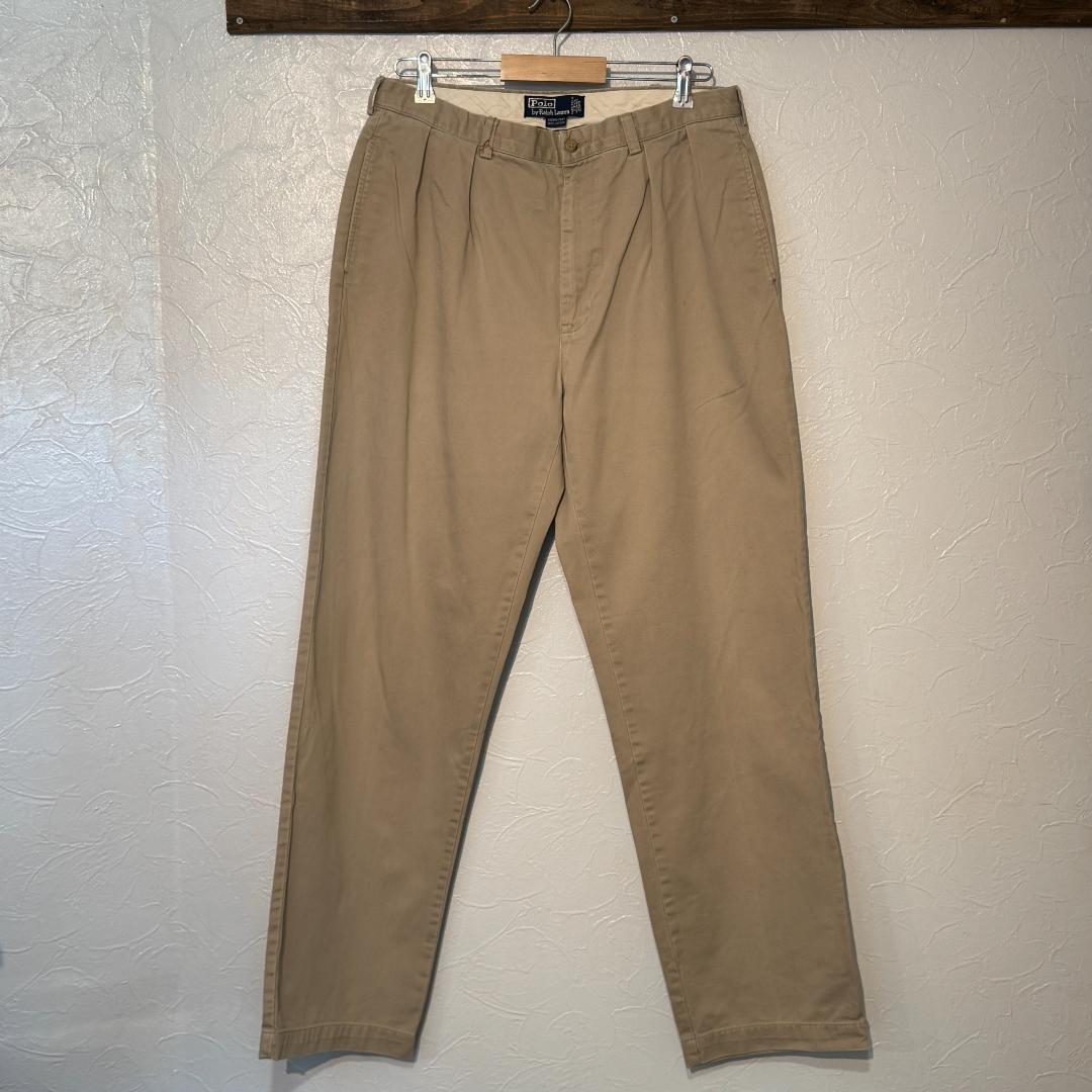 90s ポロ ラルフローレン ツータック ポロチノ アンドリューパンツ