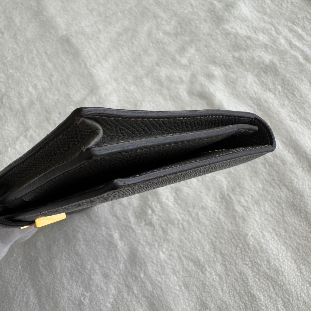 エルメス　長財布　ベアンスフレ　グレー