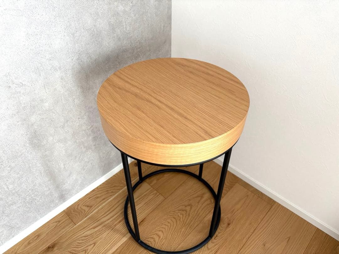 【IDÉE】DIVANCO SIDE TABLE Oak サイドテーブル 無印