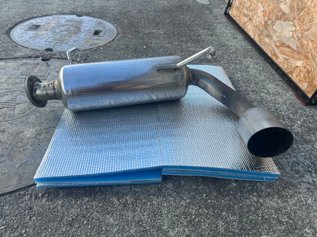 ジムニーjb23 ステンレス右出しマフラー