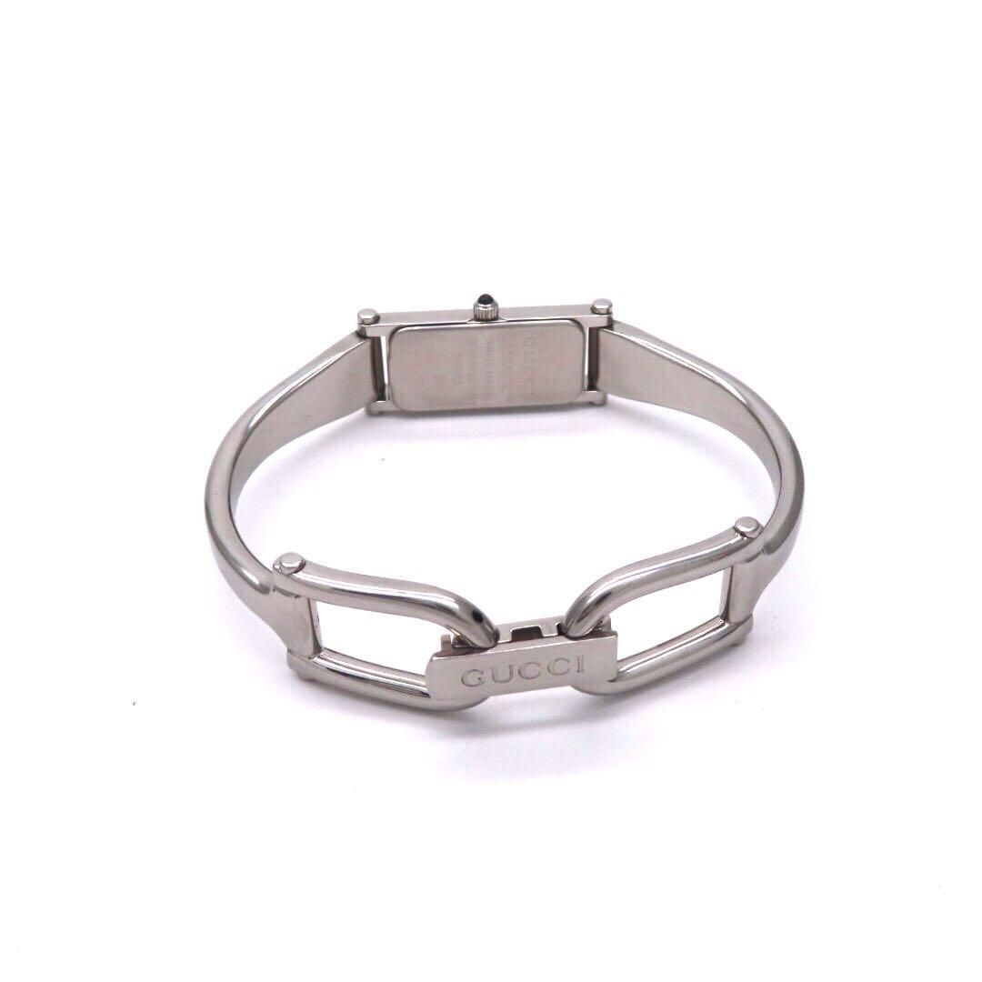 ☆極美品 \"1500L GUCCI グッチ 時計 ダイヤ シルバー バングル