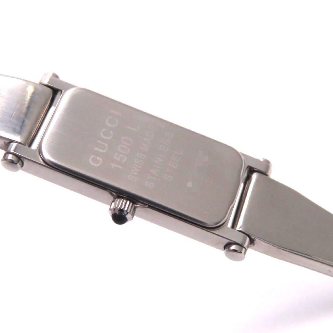☆極美品 \"1500L GUCCI グッチ 時計 ダイヤ シルバー バングル
