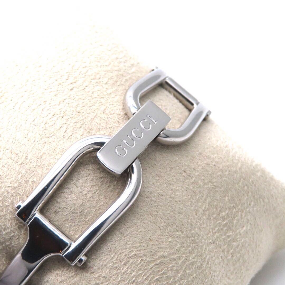 ☆極美品 \"1500L GUCCI グッチ 時計 ダイヤ シルバー バングル