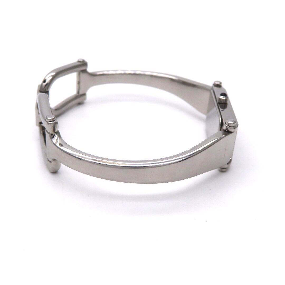 ☆極美品 \"1500L GUCCI グッチ 時計 ダイヤ シルバー バングル