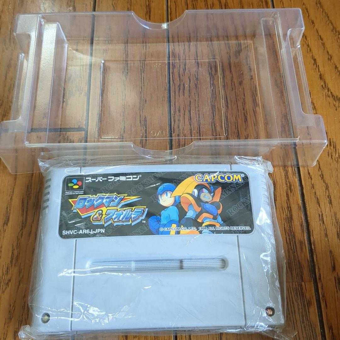【完品】ロックマン&フォルテ　スーパーファミコン　SFC　箱説ハガキ付　カプコン