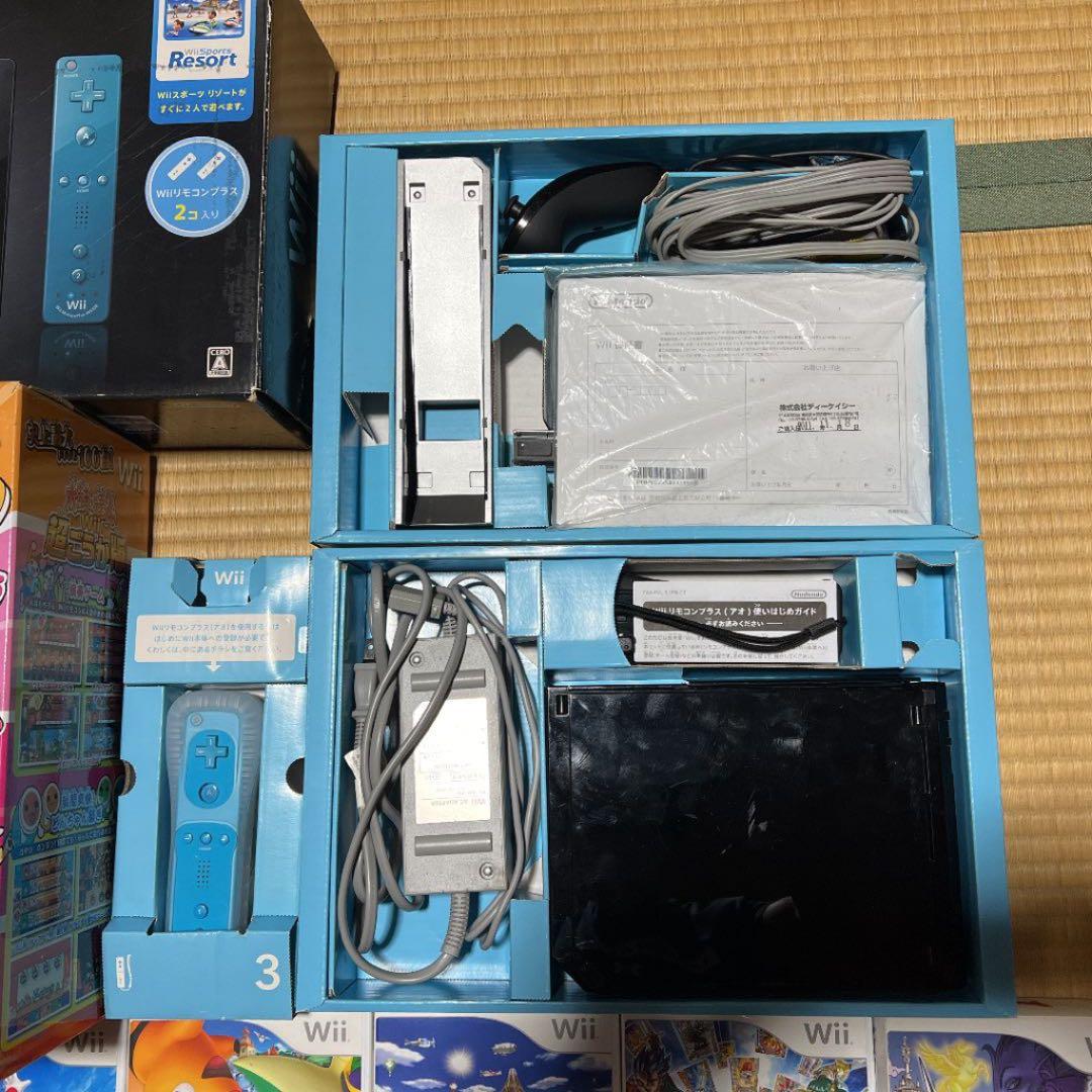 ニンテンドーWii ウィー本体ソフトセット　太鼓の達人、ドラクエ、ポケパーク2他