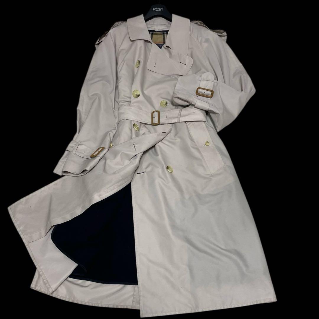 大きいサイズ 48✨バーバリー✨着丈117 トレンチコート ライナー付 男女兼用