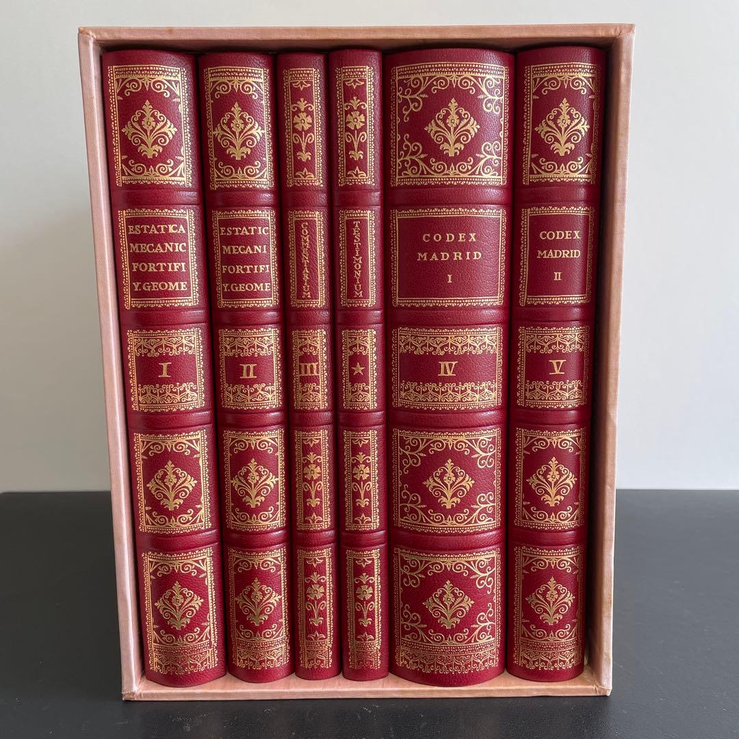 【限定版総革装】レオナルド・ダ・ヴィンチ　マドリッド手稿全５巻＆図書館長鑑定書付