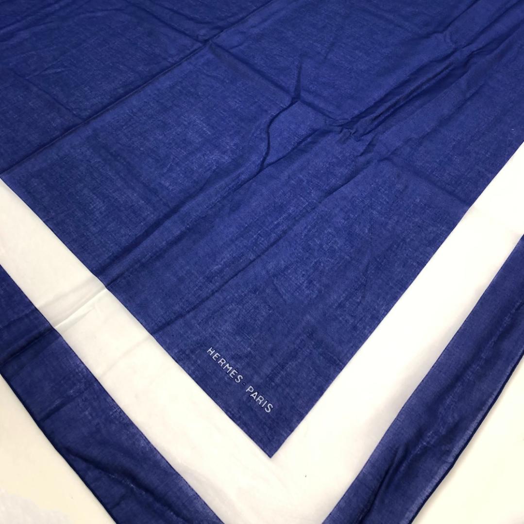 ☆美品☆エルメス テーブルクロス ランチョンマット コットン ブルー
