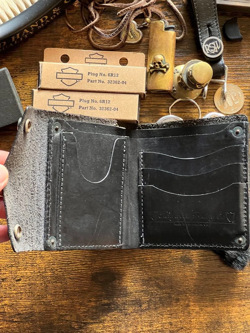 鉾 BACKBONE × HTC コラボ　レザーウォレット　財布