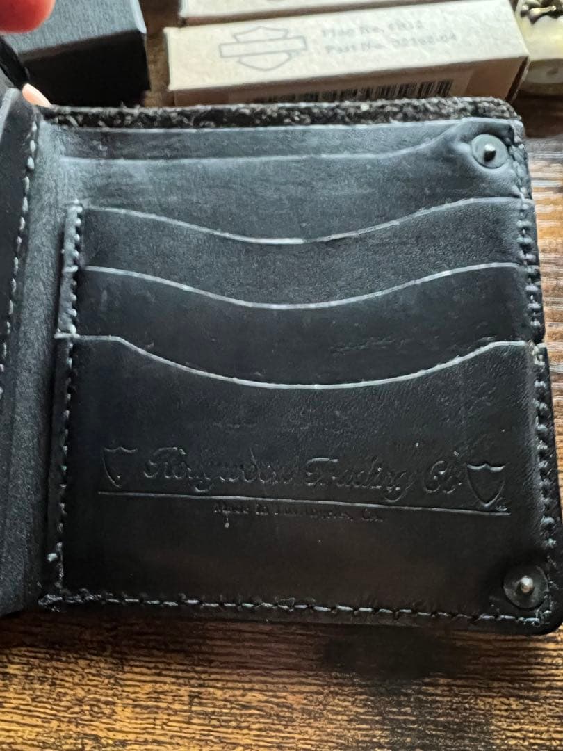 鉾 BACKBONE × HTC コラボ　レザーウォレット　財布