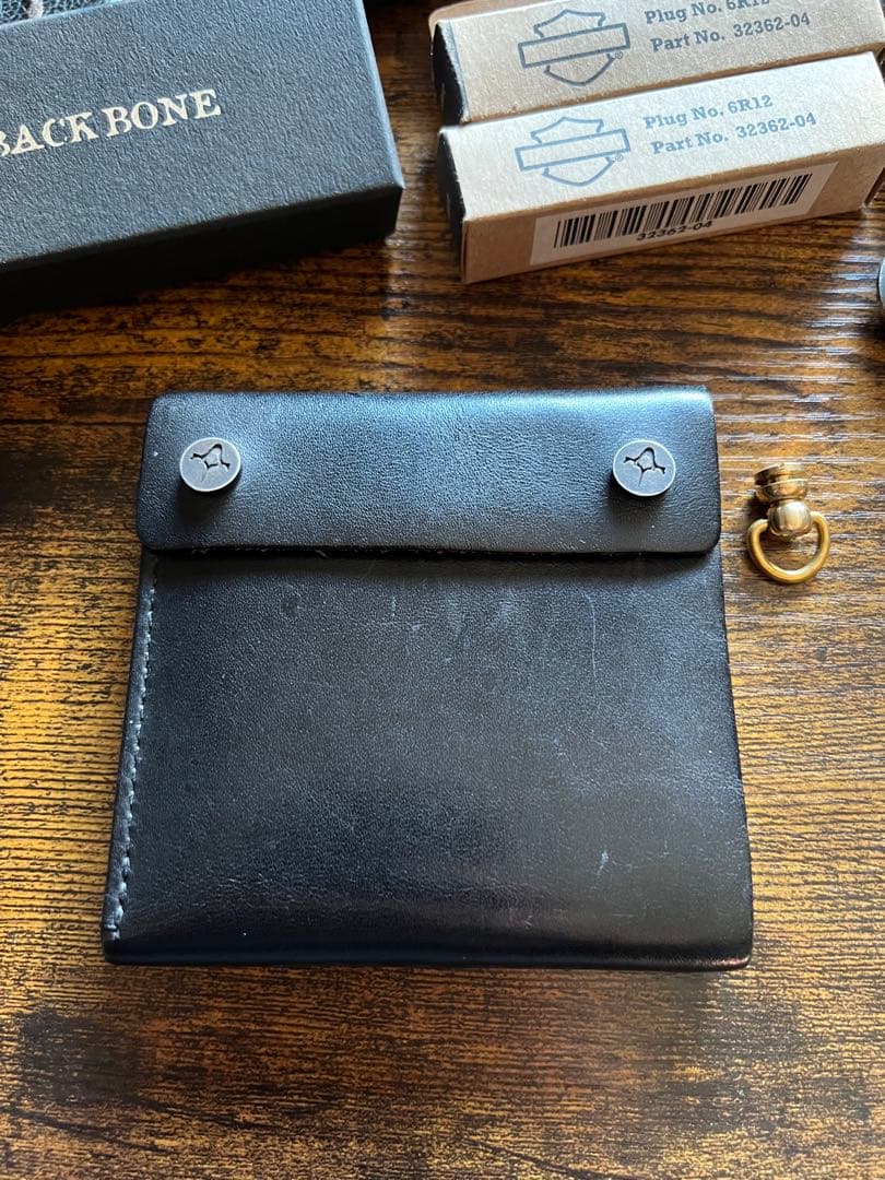 鉾 BACKBONE × HTC コラボ　レザーウォレット　財布