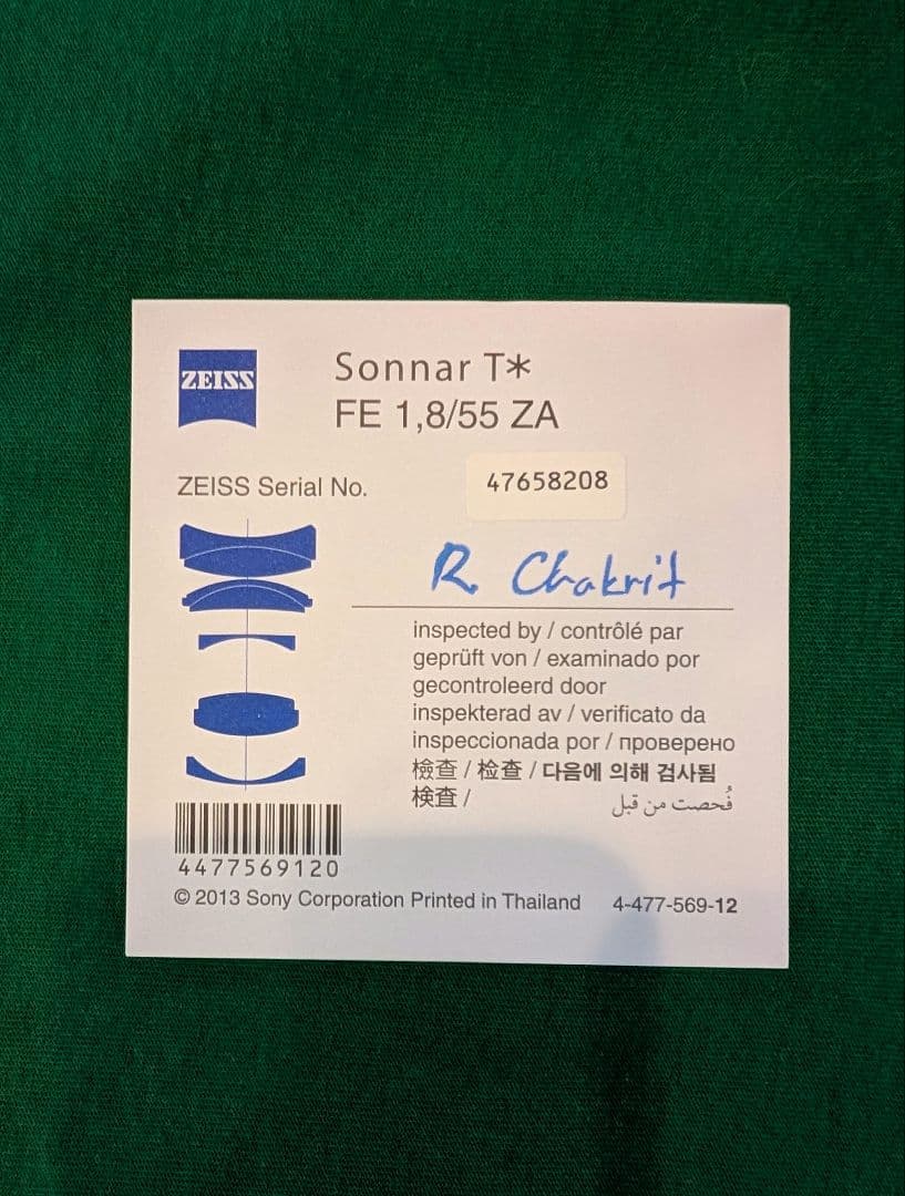 【oh 】他の方は購入不可です 55mm F1.8 ZA 単焦点レンズ