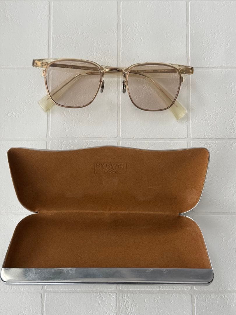 EYEVAN 7295 クリア/ベージュ サングラス