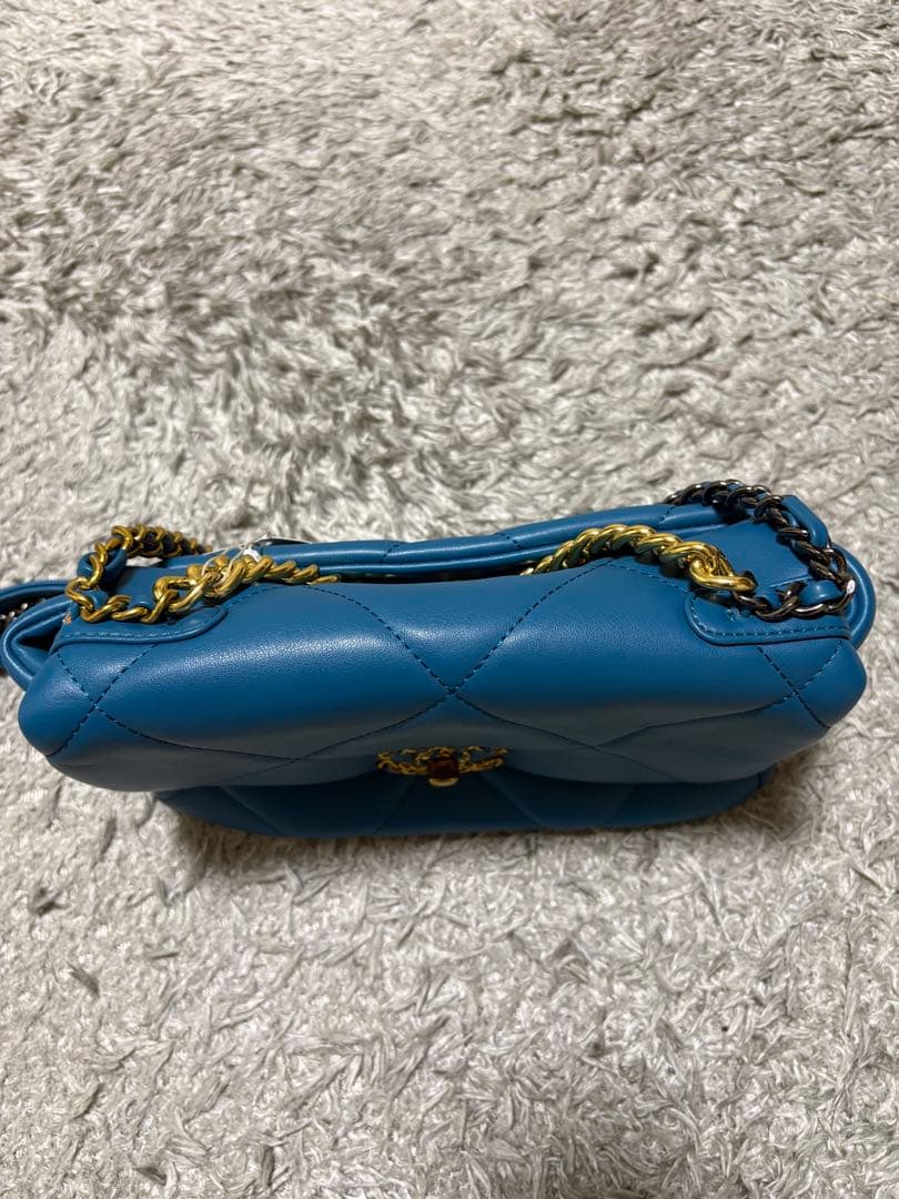 もも　 ④シャネル　ブルー　チェーンバッグ　ノベルティ