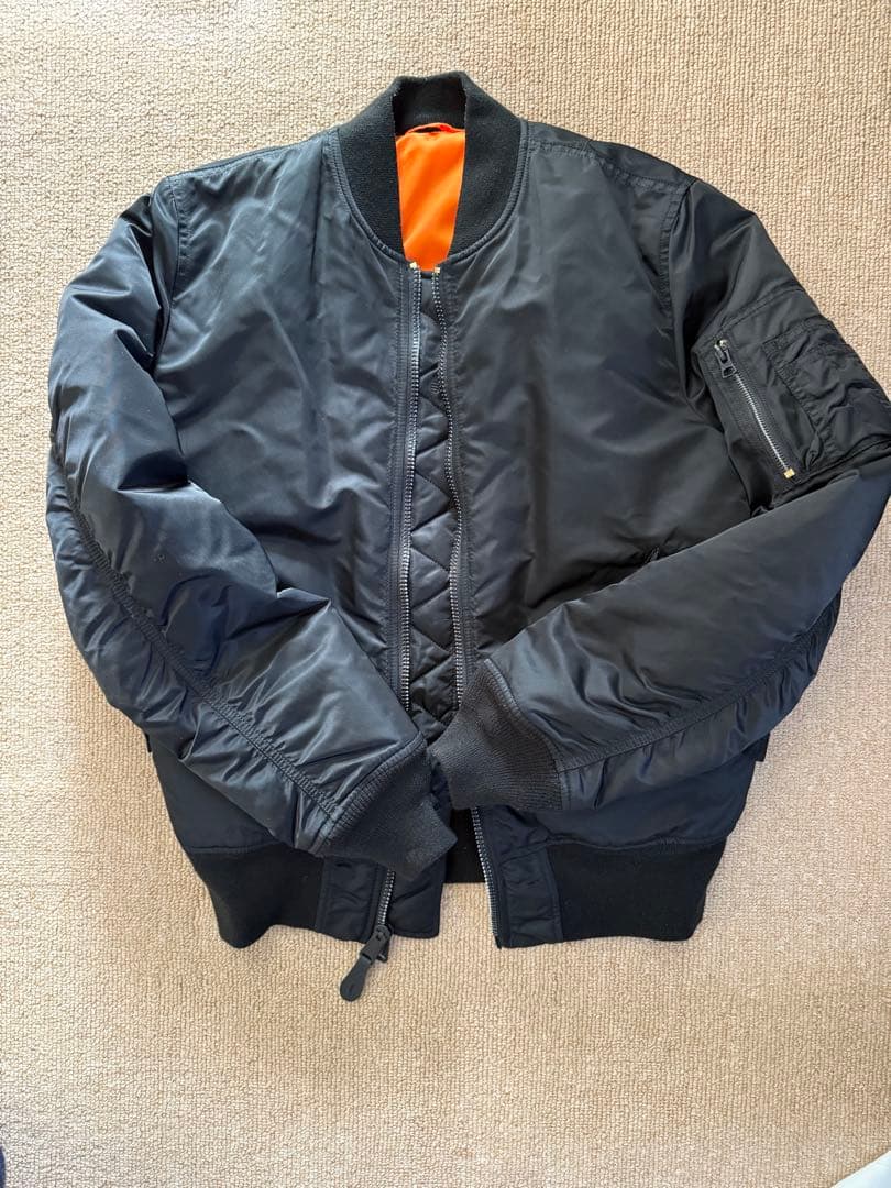 ALPHA MA-1 FLIGHT JACKET L ブラック