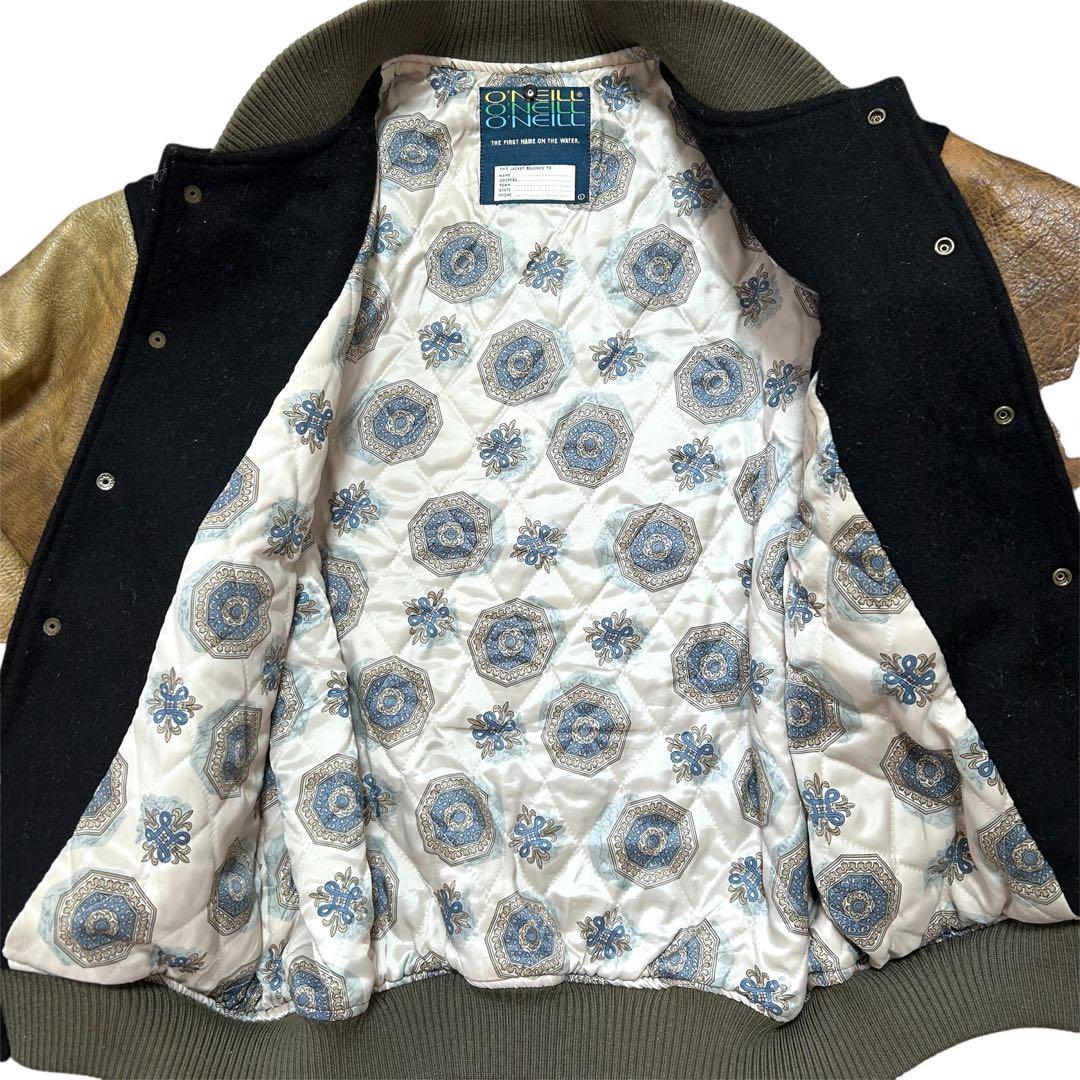 【専用】O'NEILL オニール【L】スタジャン バックロゴ レザー切替え 本革